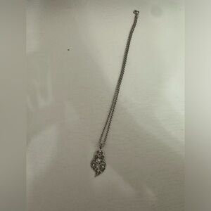 Sterling silver coração de Viana necklace